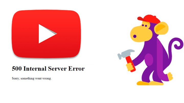 logo de youtube fuera de servicio