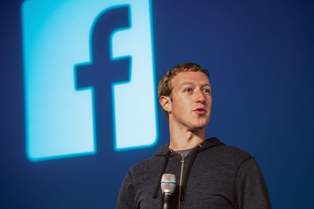 Mark Zuckerberg, chief executive officer and founder of Facebook Inc., speaks during an event at the company's headquarters in Menlo Park