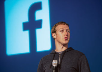 Mark Zuckerberg, chief executive officer and founder of Facebook Inc., speaks during an event at the company's headquarters in Menlo Park